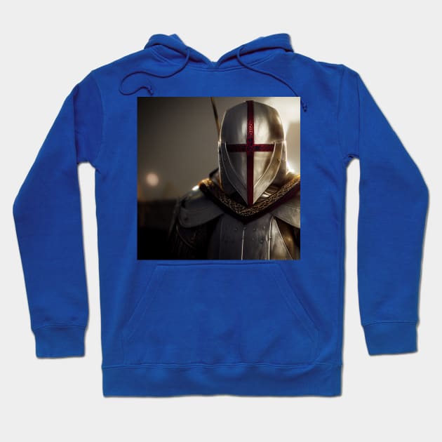 Knights Templar in The Holy Land Hoodie by Grassroots Green